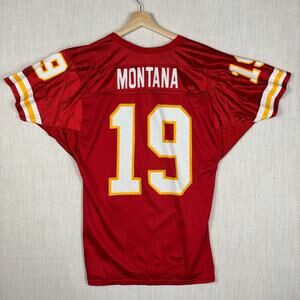 Vintage Joe Montana Kansas City Chiefs Wilson NFL #19 Medium Football Jersey
